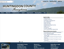 Tablet Screenshot of huntingdoncounty.net